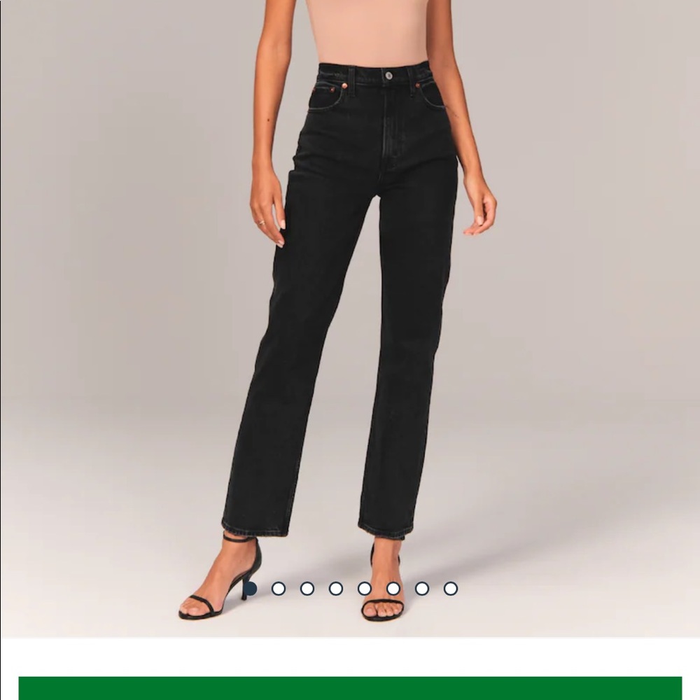 Abercrombie 90s ultra high rise straight jean